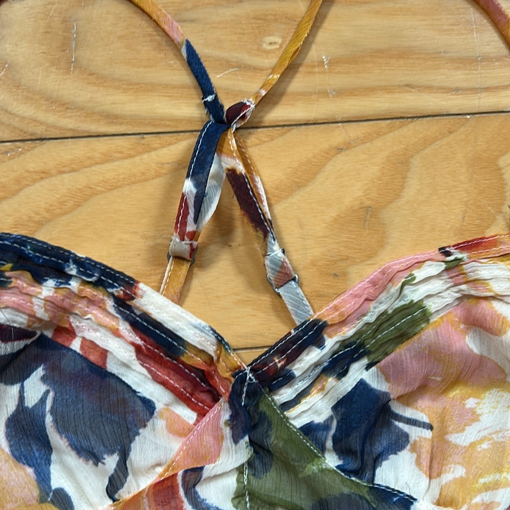 Vintage Y2K Abercrombie & Fitch Floral Top Straps Needs Repair As Is - Picture 5 of 13